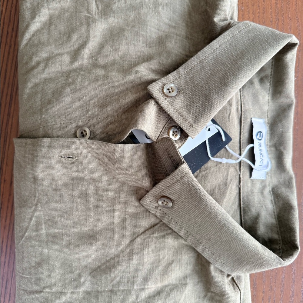 RUNCATI FASHION FOR Men's Tan Polo Shirt